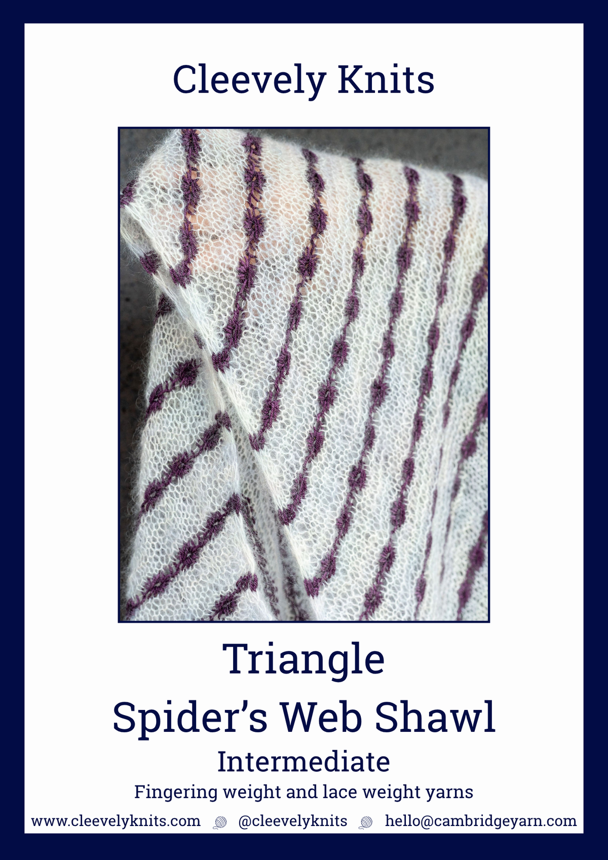 Triangle Spider's Web Shawl