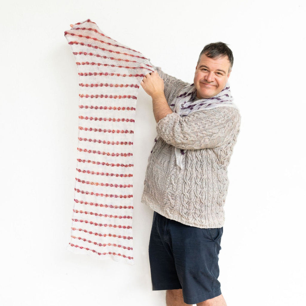 Rectangular Spider's Web Scarf