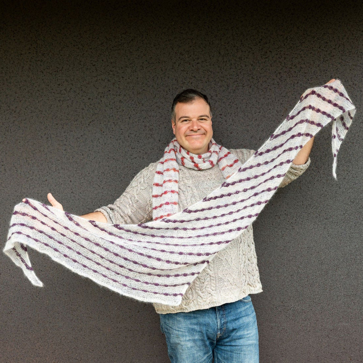 Triangle Spider's Web Shawl
