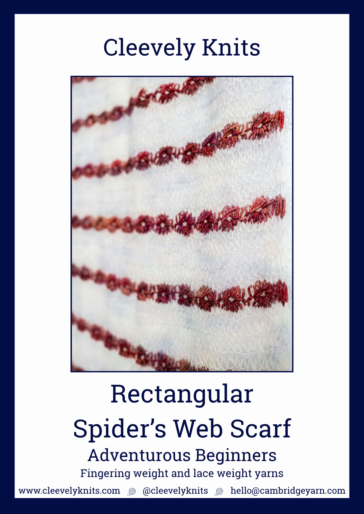 Rectangular Spider's Web Scarf